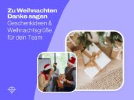 Zu Weihnachten Danke sagen an Mitarbeiter