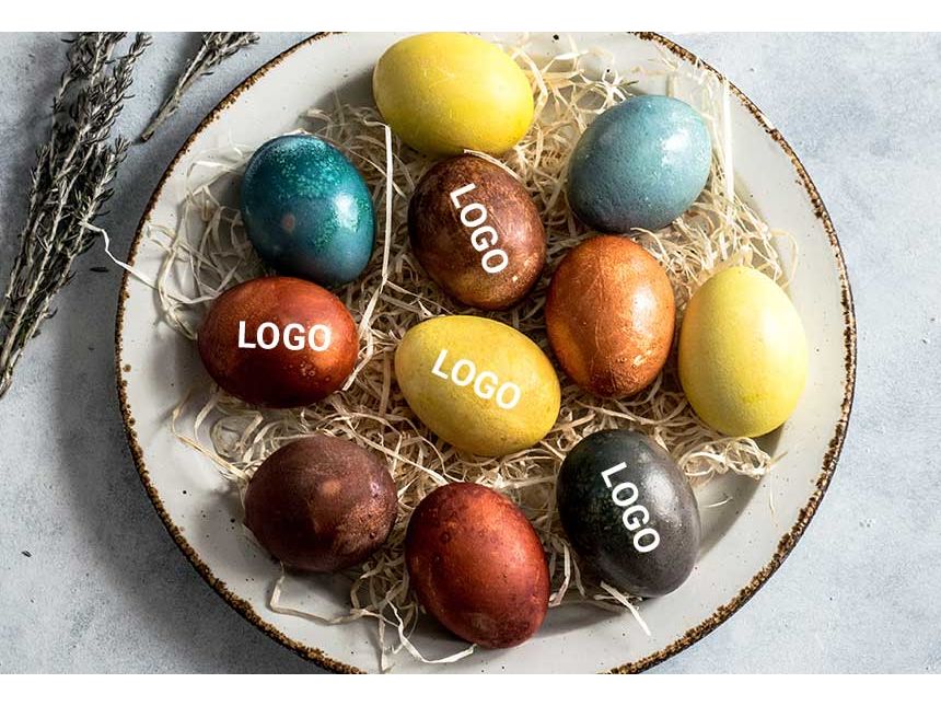 Ostereier mit Logo bedrucken | © allbranded Design