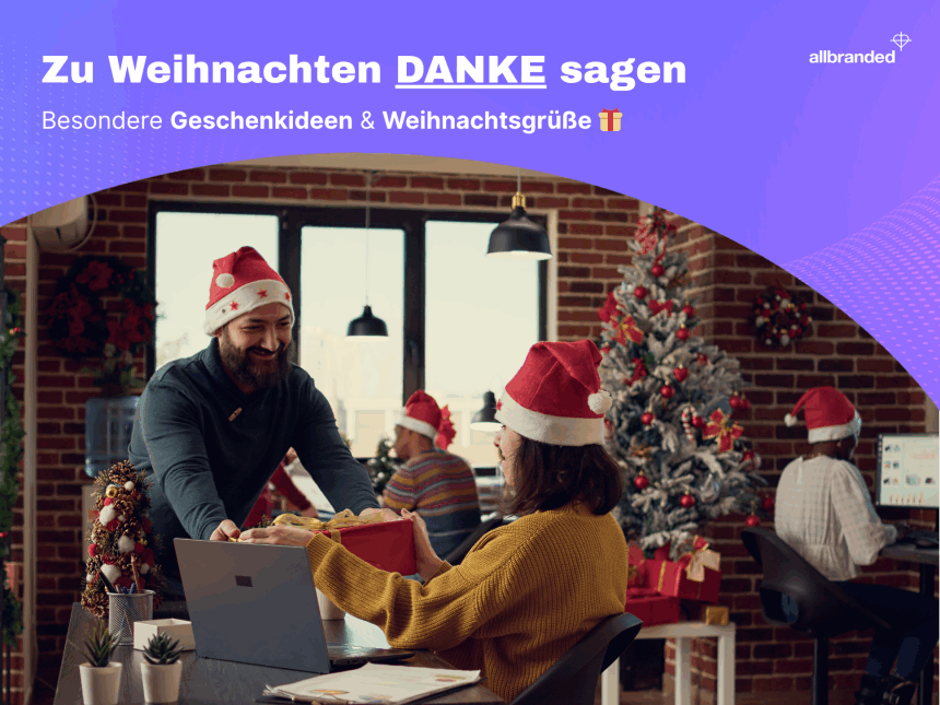 Zu Weihnachten Danke sagen an Mitarbeiter