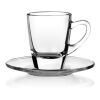 Kenia Espresso Glas-Untertasse 5-farbiger Direktdruck