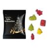 Fruchtgummi im Standardtütchen Standardmotiv ohne Personalisierung | Wir wünschen frohe Weihnachten
