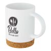 Neiva 425 ml Keramiktasse mit Korkboden weiss