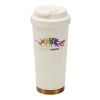 Hampton 480 ml RCS vakuumisolierter One-Touch Becher aus recyceltem Edelstahl creme