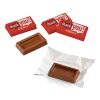 Schoko-Täfelchen S im Papiereinschlag Digital- oder Flexodruck