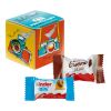 Mini Promo-Würfel mit Kinder Schokolade Mini & Kinder bueno Mini Mix Digital- oder Offsetdruck