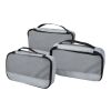 Jet GRS recycelte Packwürfel – 3er-Set grau
