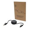 Alasia 100 cm 5-in-1 Kabel aus recyceltem Kunststoff und Aluminium, einziehbar, für Datenübertragung und mit 45W Schnellladung Standard | schwarz | ohne Werbeanbringung | Nicht verfügbar | Nicht verfügbar