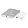 Avis 5000 mAh RCS Powerbank aus recyceltem Aluminium mit Magnetfunktion Silber