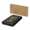 Adhil 10 W 10.000 mAh Powerbank aus recyceltem Kunststoff mit 2 integrierten Kabeln Standard | schwarz | ohne Werbeanbringung | Nicht verfügbar | Nicht verfügbar