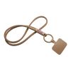 Tubyard Lanyard mit Telefonhalterung und Band aus recyceltem Kunststoff bronze | ohne Werbeanbringung | Nicht verfügbar | Nicht verfügbar