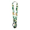 Lior Sublimation Lanyard mit Silikonband weiss