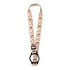 Lior RPET Sublimation Lanyard mit Silikonband weiss