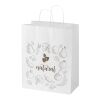 Kraft 80–90 g/m² Papiertasche mit Kordelgriffen – 32 × 17 × 39 cm weiss | ohne Werbeanbringung | Nicht verfügbar | Nicht verfügbar
