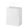 Kraft 80–90 g/m² Papiertasche mit Kordelgriffen – 25 × 15 × 32 cm weiss | ohne Werbeanbringung | Nicht verfügbar | Nicht verfügbar