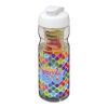 H2O Base® 650 ml Sportflasche mit Klappdeckel und Infusor transparent-weiss | ohne Werbeanbringung | Nicht verfügbar | Nicht verfügbar