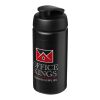Baseline® Plus grip 500 ml Sportflasche mit Klappdeckel schwarz | ohne Werbeanbringung | Nicht verfügbar | Nicht verfügbar