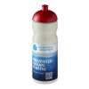 H2O Eco 650 ml Sportflasche mit Stülpdeckel elfenbeinweiß-rot | ohne Werbeanbringung | Nicht verfügbar | Nicht verfügbar