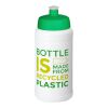 Baseline Recycelte Sportflasche, 500 ml weiss-grün | ohne Werbeanbringung | Nicht verfügbar | Nicht verfügbar
