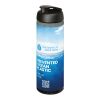 H2O Active® Eco Vibe 850 ml Sportflasche mit Klappdeckel kohle-schwarz | Digitaldruck | rundum | 230 mm x 180 mm