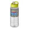 H2O Treble 750 ml Sportflasche mit Ausgussdeckel transparent-limone | ohne Werbeanbringung | Nicht verfügbar | Nicht verfügbar