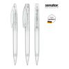 senator Bridge Clear Drehkugelschreiber weiß | ohne Werbeanbringung | ohne Werbeanbringung | Nicht verfügbar