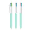 BIC® 4 Colours Fashion Kugelschreiber Weiß-hellblau | ohne Werbeanbringung | Nicht verfügbar | Nicht verfügbar