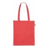 Fairtrade-Baumwolltasche lange Henkel rot | ohne Werbeanbringung | ohne Werbeanbringung