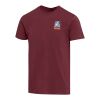 Balfour Kurzärmeliges T-Shirt aus 200 g/m² Bio Baumwolle (OCS), unisex Tiefes Burgunderrot | M