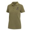 Calgary Poloshirt für Damen im Washed Look, 200 g/m2 Standard | Forest Green2 | XL | ohne Werbeanbringung | Nicht verfügbar | Nicht verfügbar | Nicht verfügbar