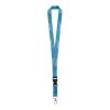 3D-Druck Polyester Schlüsselbänder PMS Wunschfarbe | ohne Werbeanbringung | 10 mm | Ovaler Karabiner | Kunststoff-Verschluss | Ohne Safetyclip | Ausweishülle quer