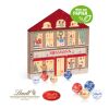Adventskalender Weihnachtshaus "Exklusiv" Mit Lindt Minis bunt | ohne Werbeanbringung