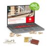 Adventskalender Laptop Mit Lindt Schokolade bunt | ohne Werbeanbringung