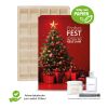 Adventskalender "Universal", Inlay aus Papier bunt | ohne Werbeanbringung