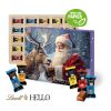 Wand-Adventskalender Lindt Hello bunt | ohne Werbeanbringung