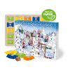 Adventskalender mit Ritter SPORT Schokowürfel, Inlay aus Papier bunt | ohne Werbeanbringung