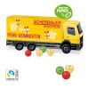 3D Adventskalender "LKW" mit Papier-Inlay bunt | ohne Werbeanbringung | Fairtrade® Schokolade