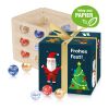Lindt Adventskalender Cube "Geschenkzauber", Inlay aus Papier bunt | ohne Werbeanbringung