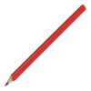 Zimmermannsbleistift, 24 cm rot | ohne Werbeanbringung | eckig-oval