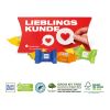 Kissenverpackung „Creative” bunt | ohne Werbeanbringung | Ritter Sport Schokowürfel