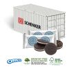 3D Präsent „Container” bunt | ohne Werbeanbringung | OREO Schokokekse