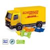 3D Präsent "LKW" bunt | ohne Werbeanbringung | Ritter SPORT Schokowürfel