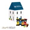 3D Präsent "Haus" mit Lindt Lindor Pralinés bunt | ohne Werbeanbringung | Lindt HELLO Mini