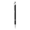 GALBA. Aluminium-Kugelschreiber mit Touch Tip und Clip schwarz