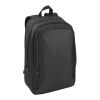 DRAMMEN. Laptop-Rucksack aus hochdichtem 600D-Recycling-Polyester Schwarz | ohne Werbeanbringung