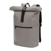 PORTLAND. Roll-Top-Rucksack aus PU mit Laptopfach, 16“ Grau