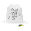 GLENCOE. Weihnachtlicher Turnbeutel zum bemalen weiss | ohne Werbeanbringung | Nicht verfügbar | Nicht verfügbar | Nicht verfügbar