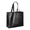 MILLENIA. Tragetasche aus laminiertem Non-Woven (110 g/m²) Schwarz | ohne Werbeanbringung