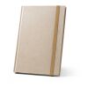 DICKINSON. A5-Notizbuch mit festem Einband, hergestellt aus Zuckerrohrpapier (80 % zuckerrohr) mit linierten Seiten Natur | ohne Werbeanbringung | Nicht verfügbar | Nicht verfügbar | Nicht verfügbar