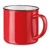 VERNON. Tasse aus Keramik 340 mL Rot | ohne Werbeanbringung