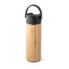 LAVER. Thermosflasche aus Bambus, Edelstahl und PP 440 ml Schwarz | ohne Werbeanbringung | Nicht verfügbar | Nicht verfügbar | Nicht verfügbar